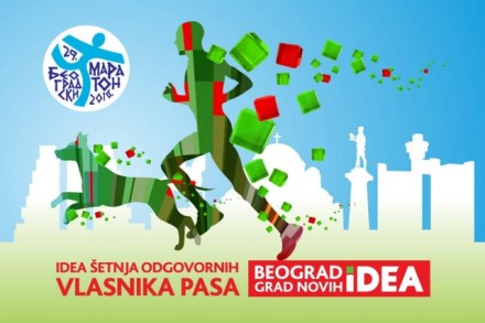 Šetnja odgovornih vlasnika pasa na 29. Beogradskom maratonu